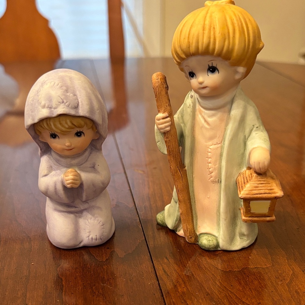 Mary & Joseph Homco Ceramic Figurine Set